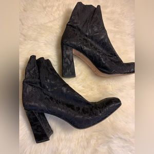 Via Spiga Floral Damask Stretch Bootie